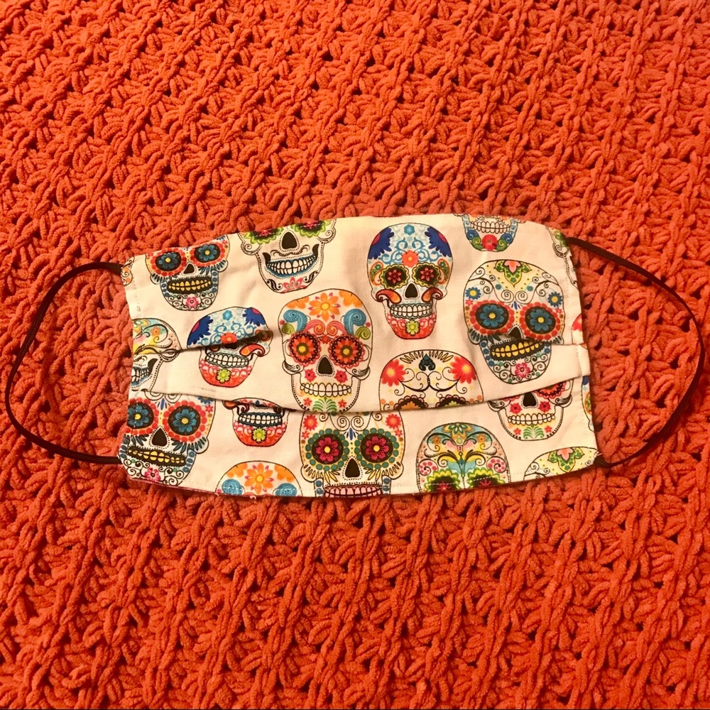 Sugar skull reversible mask